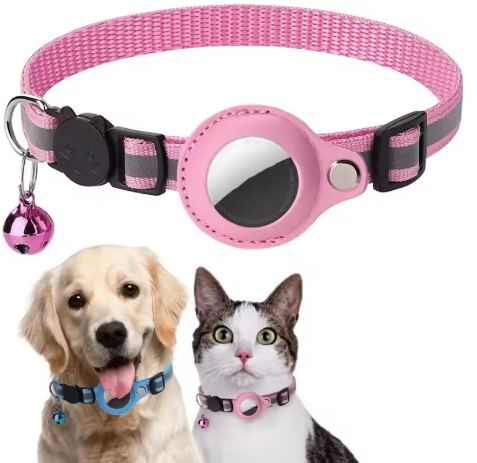 BellGuardian™ 反射AirTag首輪 鈴付き 携帯で追跡 もうペットを見失わない